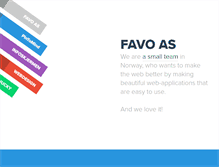 Tablet Screenshot of favo.no